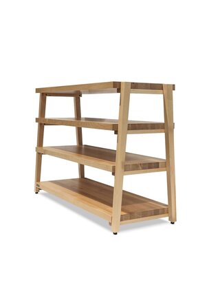 RigidRack® 4 Shelf Maple Shelves  -  Maple Legs