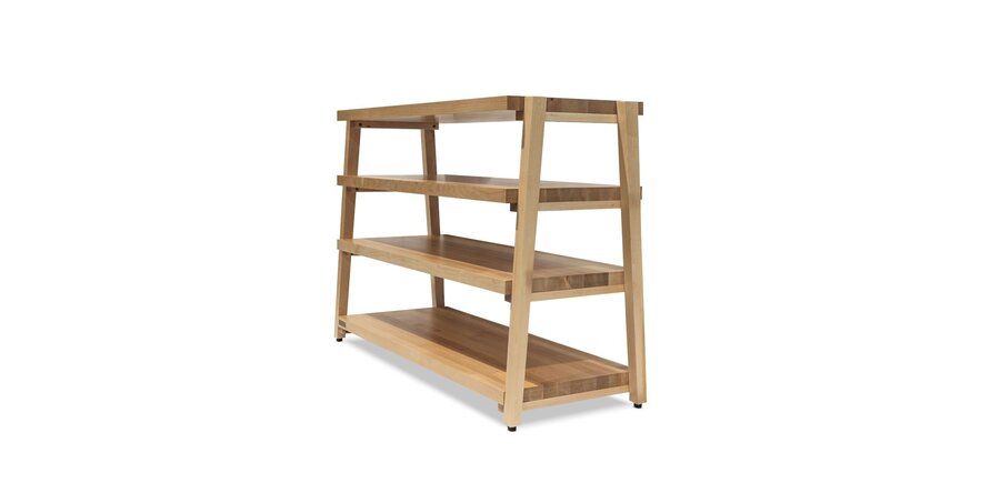 RigidRack® 4 Shelf Maple Shelves  -  Maple Legs