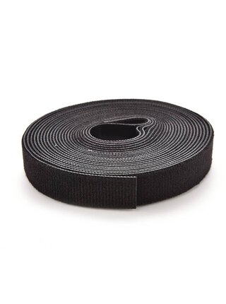Black Velcro 0.5" x 18 yards
