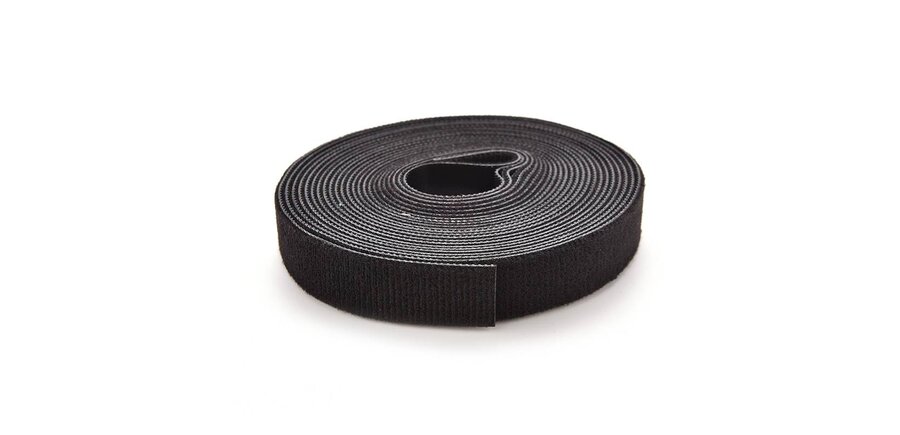 Black Velcro 0.5" x 18 yards