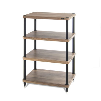 Solidsteel S3 Walnut 4 Shelf Audio Rack 34 8 Av Luxury Group Solidsteel S3 Walnut 4 Shelf Audio, Audio Furniture Racks And Cabinets