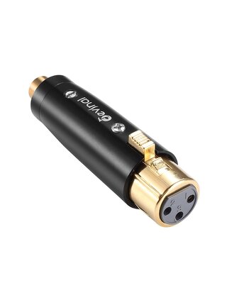 Gold-plated RCA to XLR Adapter