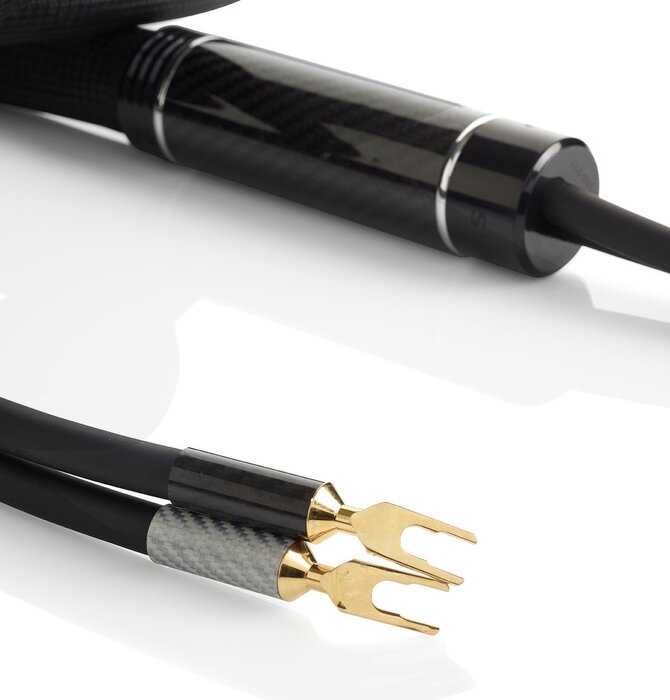 Shunyata Research Sigma V2 Speaker Cable with Spade Termination, Showroom Demo in Mint Condition Gold Spade Connectors 2 meter
