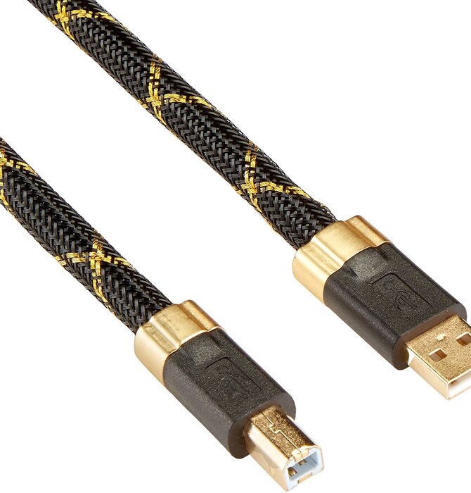 DH Labs - Silver-sonic Mirage Premium USB-A to USB-B  Cable