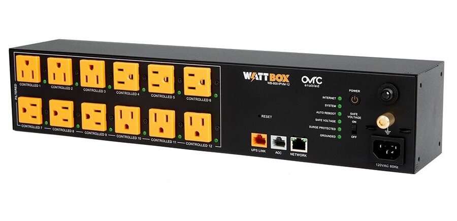 800 Series IP Power Conditioner|12 Individually Controlled & Metered Outlets, WB-800-IPVM-12