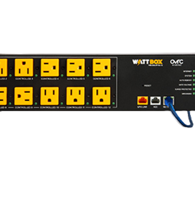 800 Series IP Power Conditioner|12 Individually Controlled & Metered Outlets, WB-800-IPVM-12