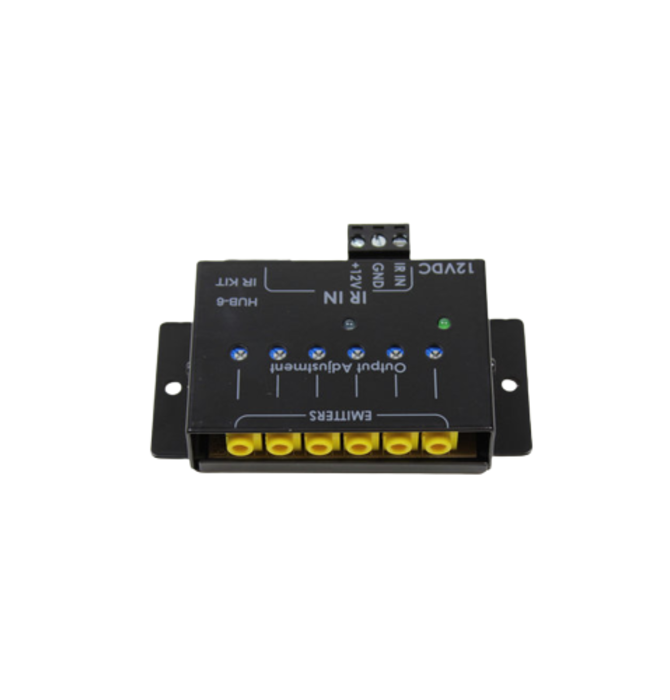 Hub 6 Connecting Block, 1 IR Receiver, 4 x Single Emitters, 2 x Dual Emitters, 1 x Power Supply