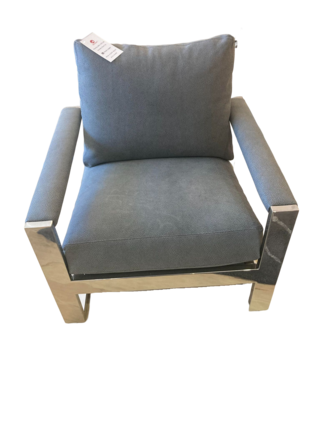 Thayer Coggin Chunky Milo Lounge Chair No.1372-103 Grey