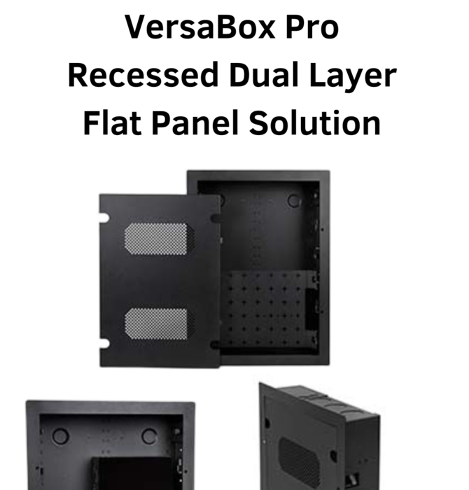 VersaBox Pro Recessed Dual Layer Flat Panel Solution