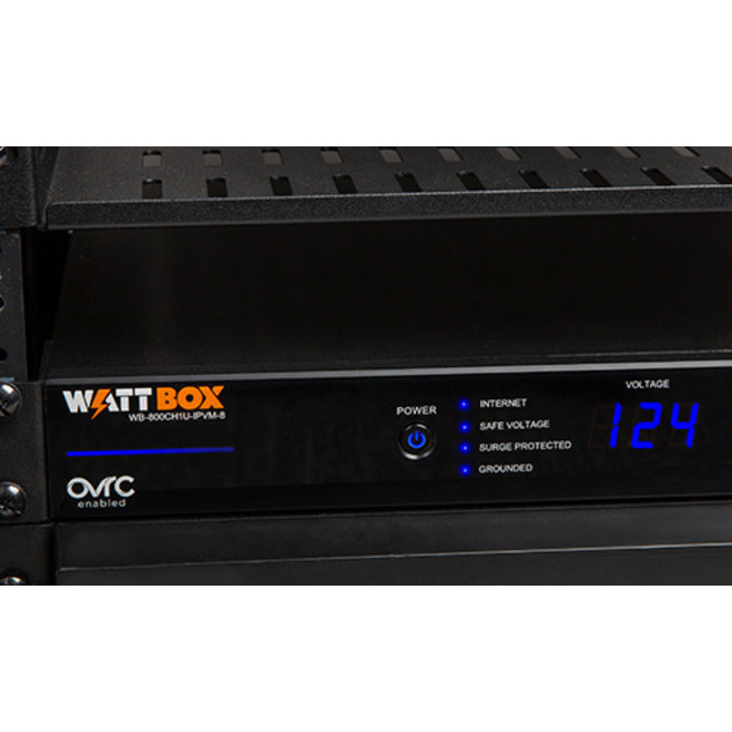 1U Integrated Faceplate IP Power Conditioner with 8 x Individually Metered & Controlled Outlets