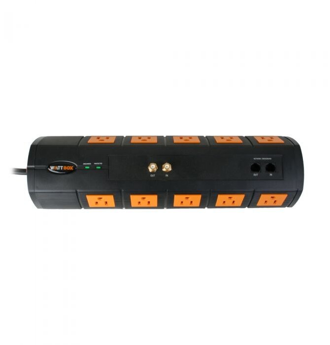 Surge Protector with Coax & Ethernet Protection | 10 Outlets , WB-200-10HTS