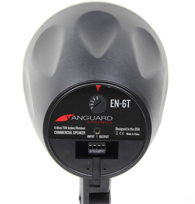 Vanguard Dynamics - EN-6T Pendant, Landscape or Surface Mount 6.5" Speaker - 8 ohm  70/100 Volt - Black