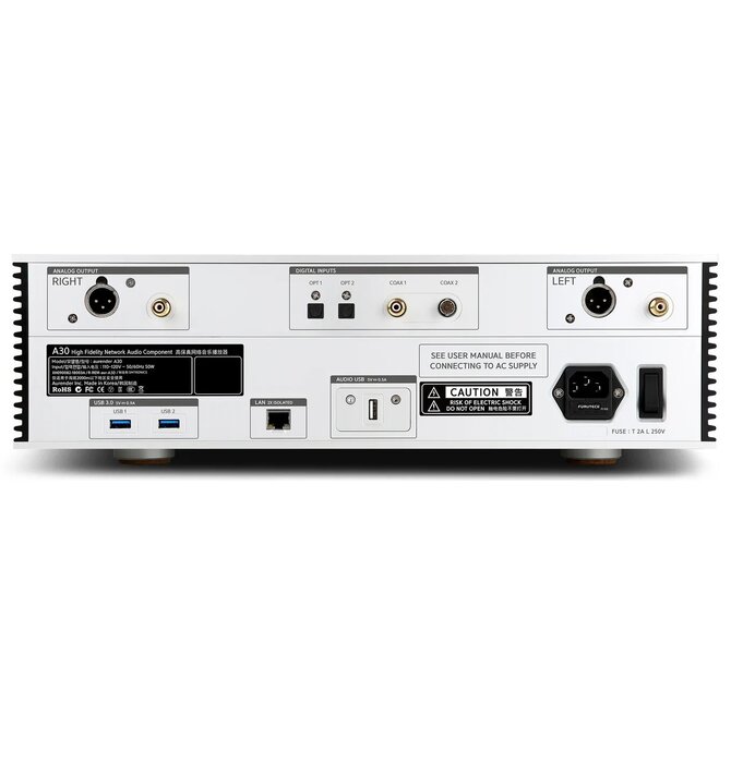 Aurender - A30 Server / Streamer /  MQA DAC / Preamplifier, CD Ripper, Headphone Amplifier