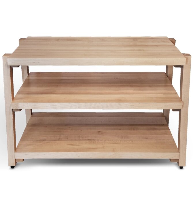 RigidRack® 3 Shelf Maple Shelves - Maple Legs