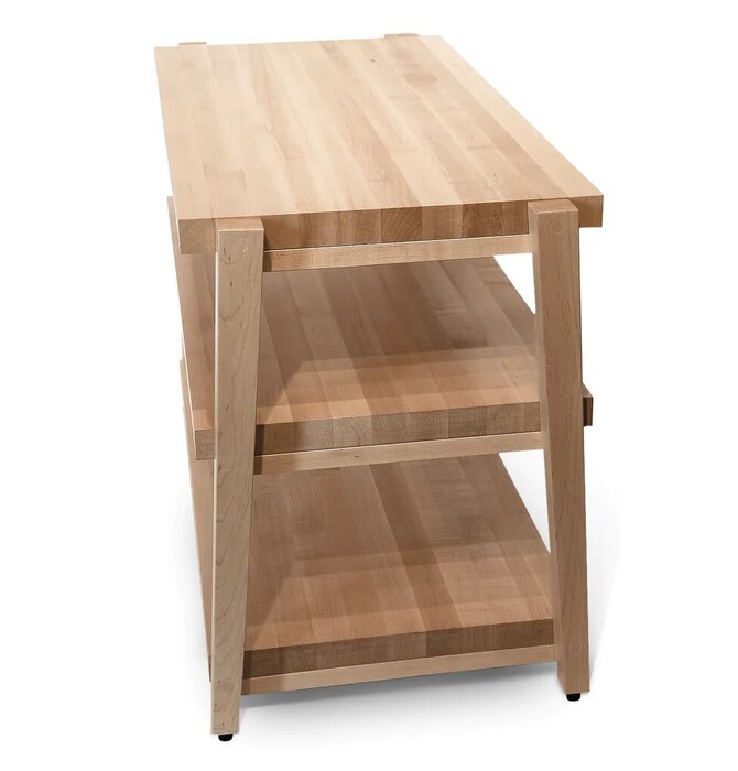 RigidRack® 3 Shelf Maple Shelves - Maple Legs