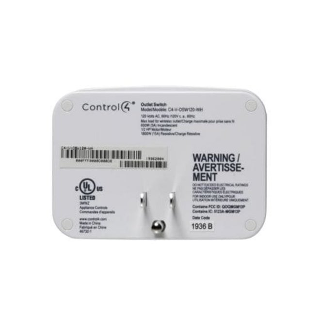 Control4 Wireless Outlet Switch