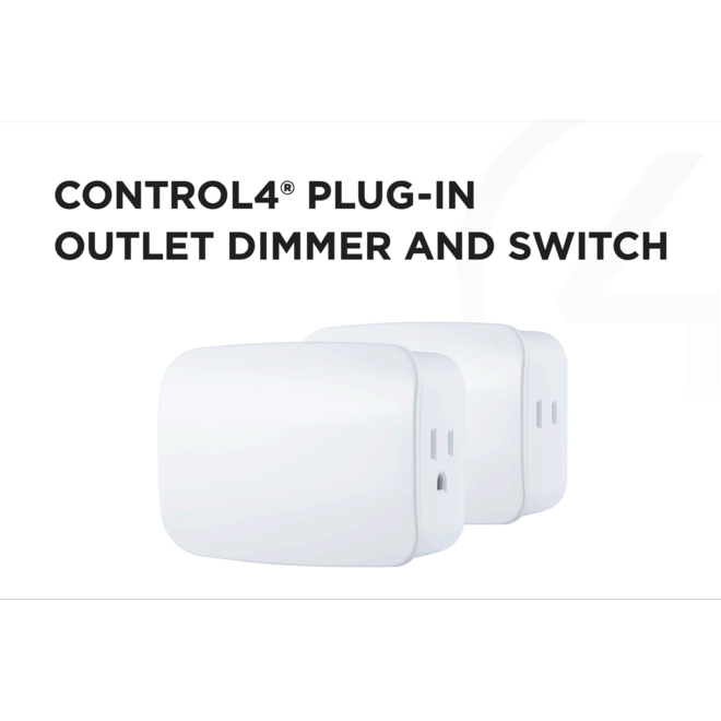Wireless Plug-In Outlet Dimmer, C4-V-ODIM120-WH
