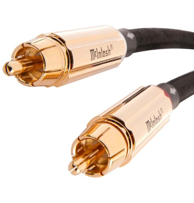 McIntosh Unbalanced Audio Cable Pair , 1 meter RCA