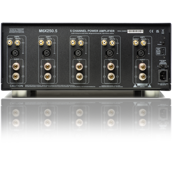 M6X 250.5 Five-Channel Power Amplifier