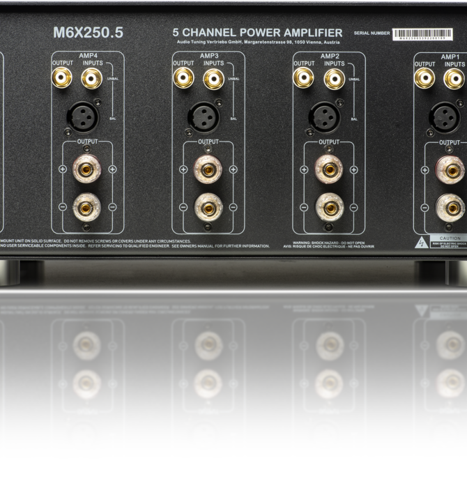 M6X 250.5 Five-Channel Power Amplifier