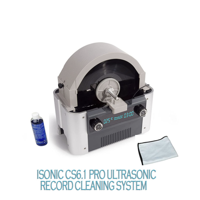 iSonic® CS6.1Pro Motorized Ultrasonic Vinyl Record Cleaner AV Luxury