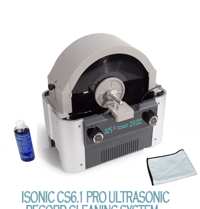 CS6.1-Pro Motorized Ultrasonic Vinyl Record Cleaner