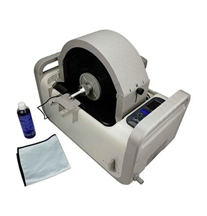 Motorized Ultrasonic Vinyl Record Cleaner for 10 LP with Filter & Spin Drying, 2Gal/7.5L, 110V