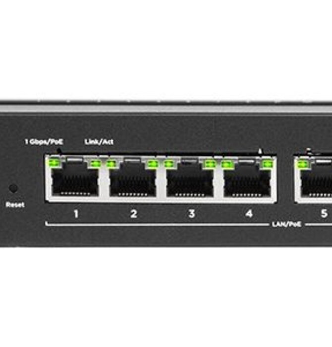 Araknis Networks® 210 Series Websmart Gigabit Switch with Partial PoE+ & Rear Ports
