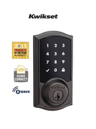 Kwikset 916 SmartCode Traditional Electronic Deadbolt with Z-Wave Technology