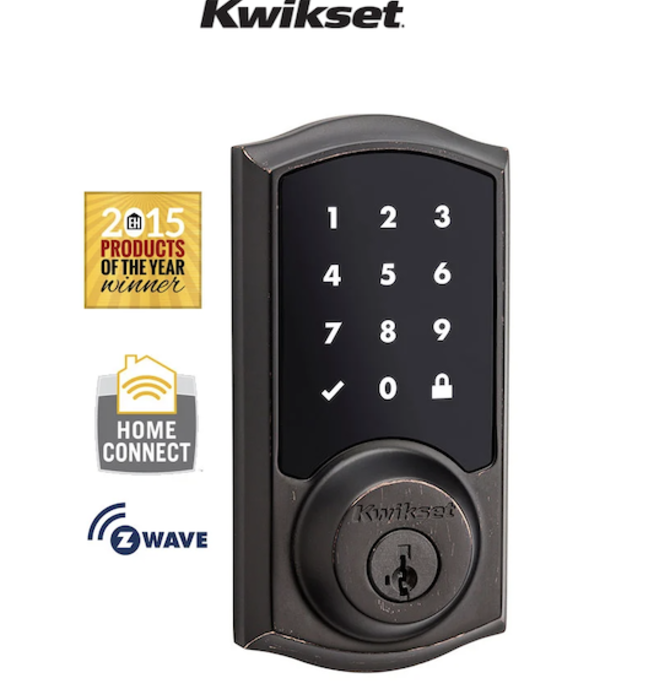 Kwikset 916 SmartCode Traditional Electronic Deadbolt with Z-Wave Technology