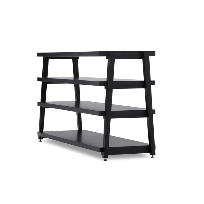 RigidRack® - 4 Shelf Rack - 1½" Thick Solid Midnite Maple Shelves - 1½" Midnite Maple Legs