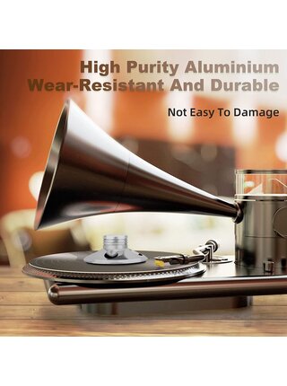 Audiophile Record Weight Stabilizer, Aluminum Turntable Weight Clamp with Protective Soft Pad