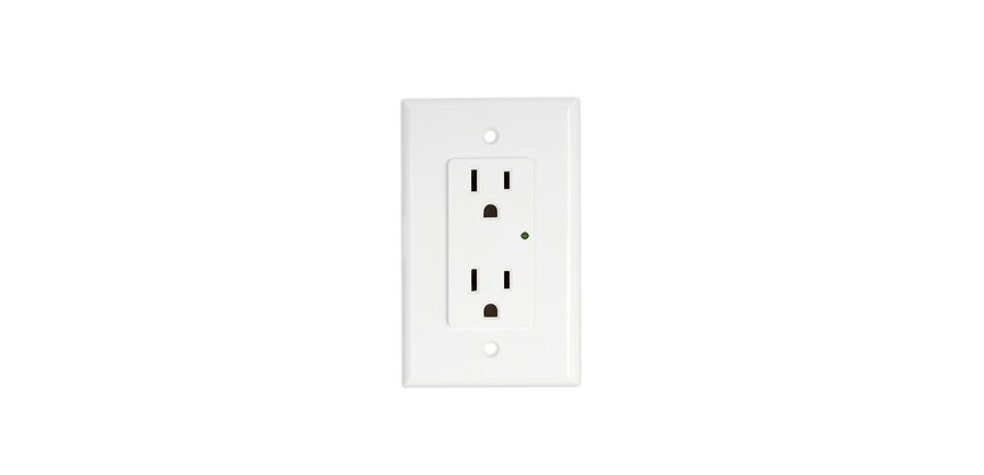 Single Gang Power Conditioner - 2 Outlets WB-200-IW-1G-2-WHT