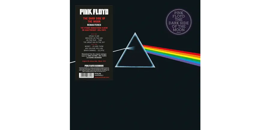 Pink Floyd "Dark Side of the Moon" Remaster from Analog Tapes, 180 Gram Vinyl UK Version