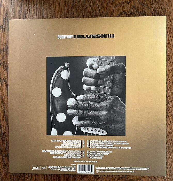 Buddy Guy "The Blues Don't Lie" Gatefold LP Jacket, 150 Gram Vinyl ( 2 Lp's )