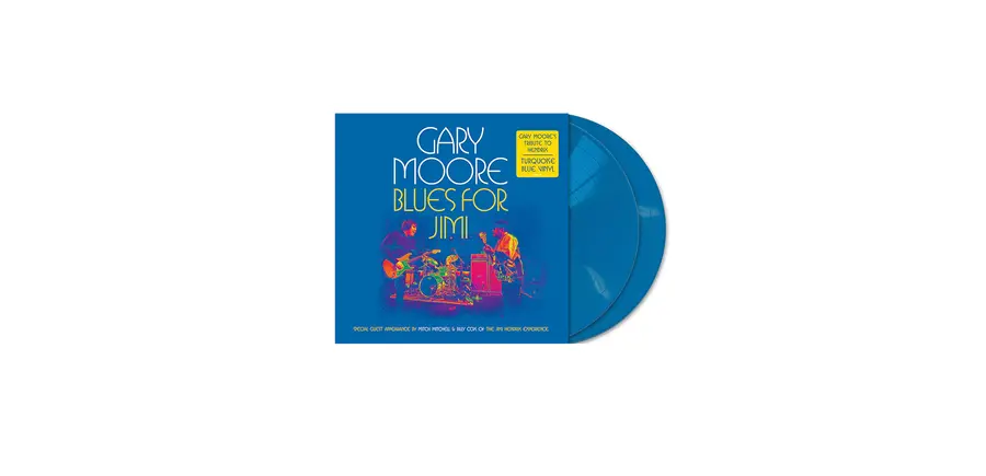Gary Moore "Blues for Jimi" Turquoise Blue Vinyl ( 2 LP's )