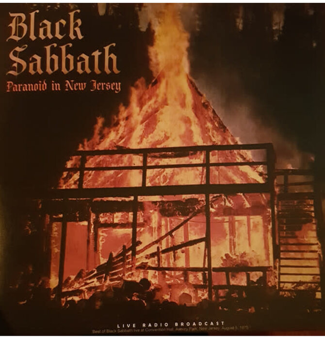 Black Sabbath "Paranoid in New Jersey" Live Radio Broadcast , Vinyl