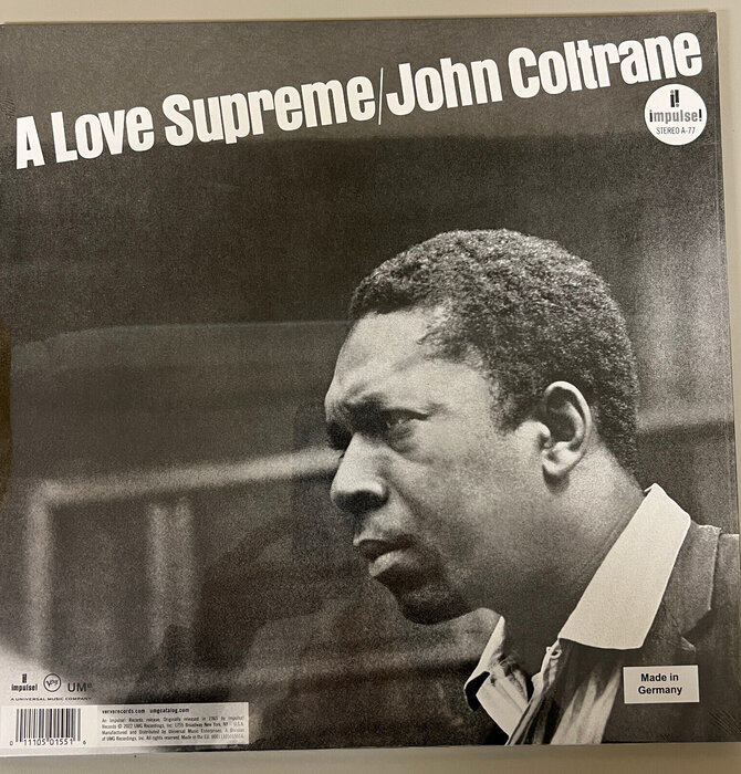 John Coltrane "A Love Supreme" Gatefold Edition ( Blue Vinyl )