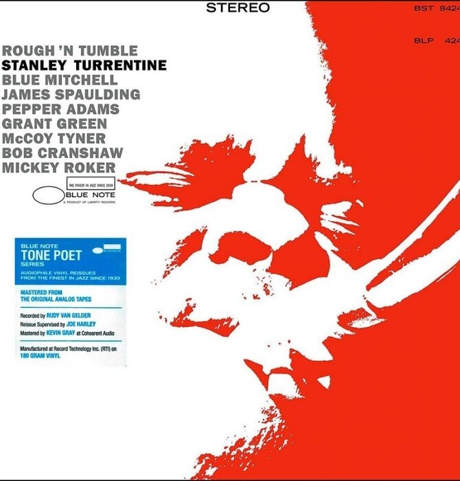 Stanley Turrentine "Rough 'N Tumble" Blue Note Tone Poet Series 180 Gram Vinyl
