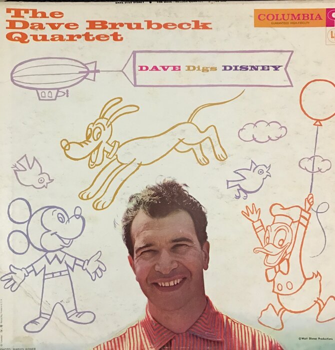 The Dave Brubeck Quartet - "Dave Digs Disney" 180 Gram Vinyl
