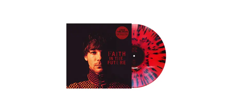 Louis Tomlinson "Faith In The Future" Limited Edition Black / Red Splatter Vinyl