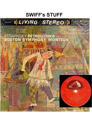 Stravinsky "Petrouchka" Boston Symphony RCA Living Stereo Orthophonic High Fidelity Vinyl