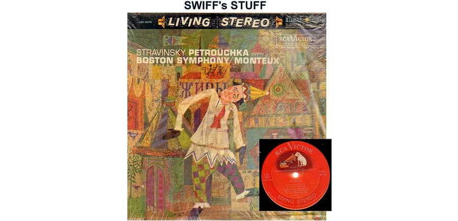 Stravinsky "Petrouchka" Boston Symphony RCA Living Stereo Orthophonic High Fidelity Vinyl, USED ALBUM - Great Condition + Shipping
