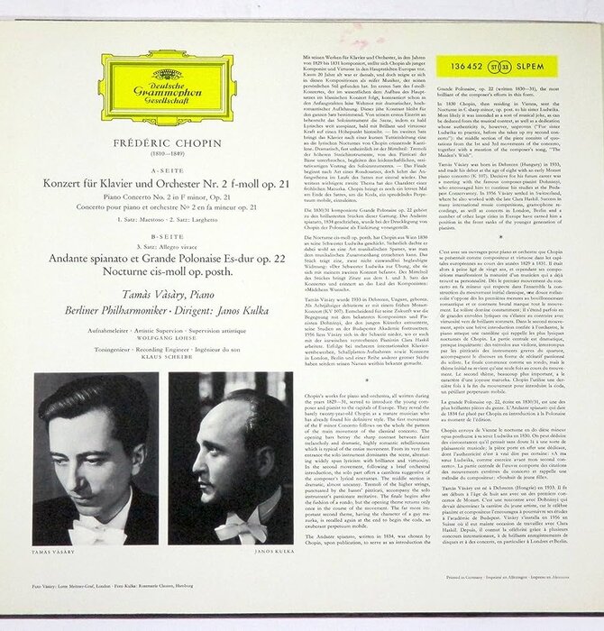 Chopin "Klavierkonzert Nr. 2 F-Moll" Berliner Philharmoniker