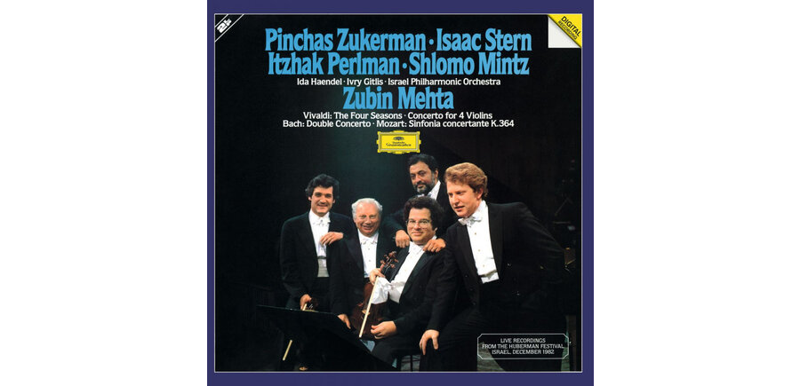 Pinchas Zukerman - Isaac Stern - Itzhak Perlman - Shlomo Mintz "Vivald The Four Seasons" Concerto for 4 Violins - Limited Edition 180 Gram Vinyl 2 LP Set
