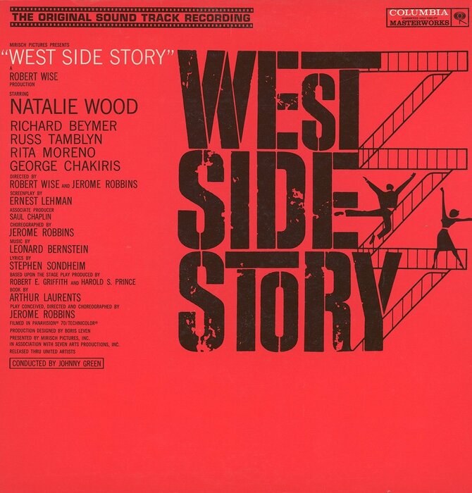 West Side  Story The Original Sound Track Recording Columbia Guaranteed High Fidelity 2 LP Vinyl