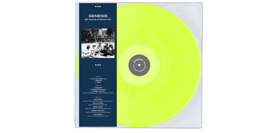 Genesis - BBC Nightride February 22. 1970 , Limited Edition Yellow Vinyl LP