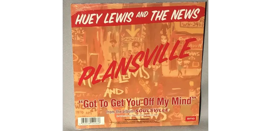 Huey Lewis & The News Plansville Exclusive Black Opaque 7" Vinyl
