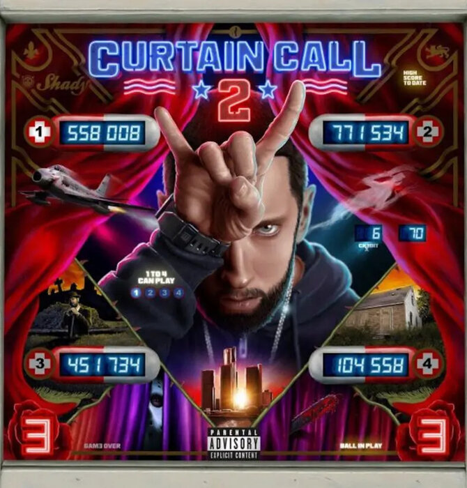 Eminem Curtain Call 2 - 180 Gram 2 LP Vinyl - Explicit Content