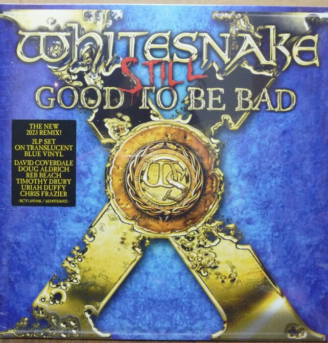 Whitesnake Still Good To Be Bad 2 LP Translucent Blue Vinyl